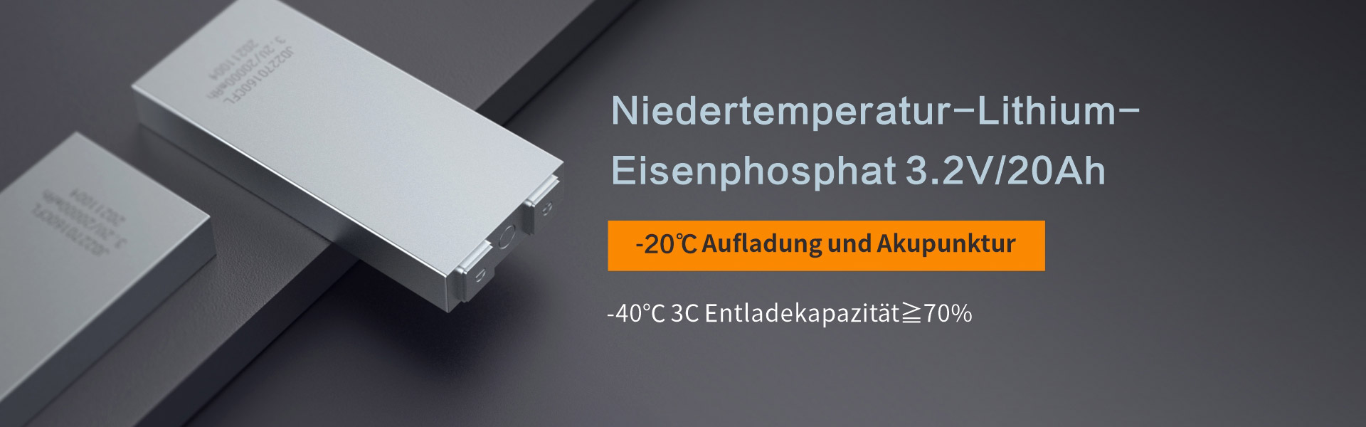 Niedertemperatur-LiFePO4 3,2 V 20 Ah